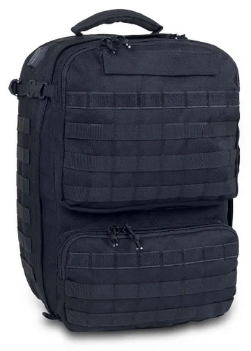 Zdravotnický taktický batoh s odnímatelnými reflexními pruhy Paramed Black 36 l. celý